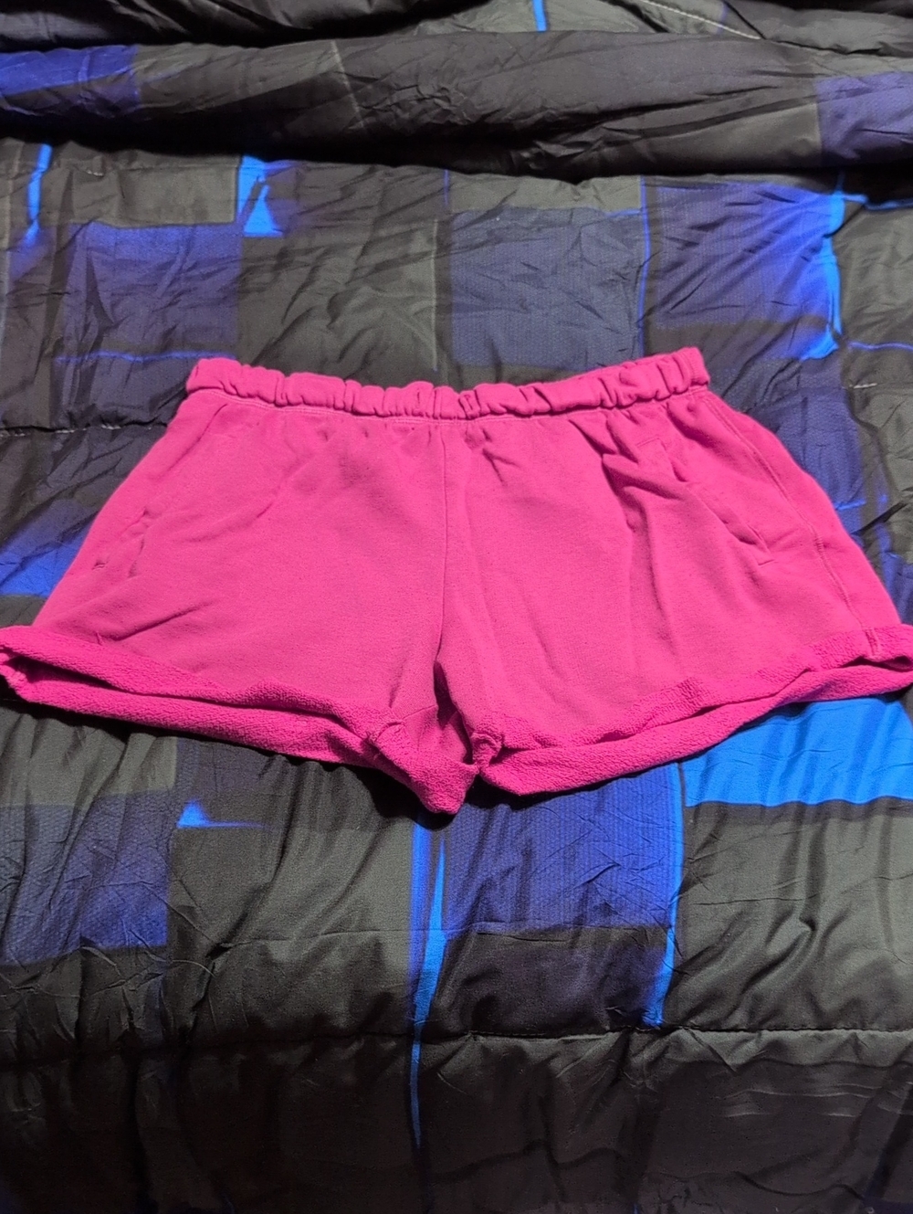 PINK Victoria's Secret Fuchsia Athletic Fleece Shorts